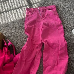 Zara Vibrant Pink Jeans